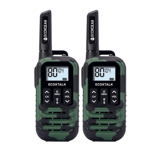 EcoX UHF 0.5W 2 Pk Blk/GrnCamo