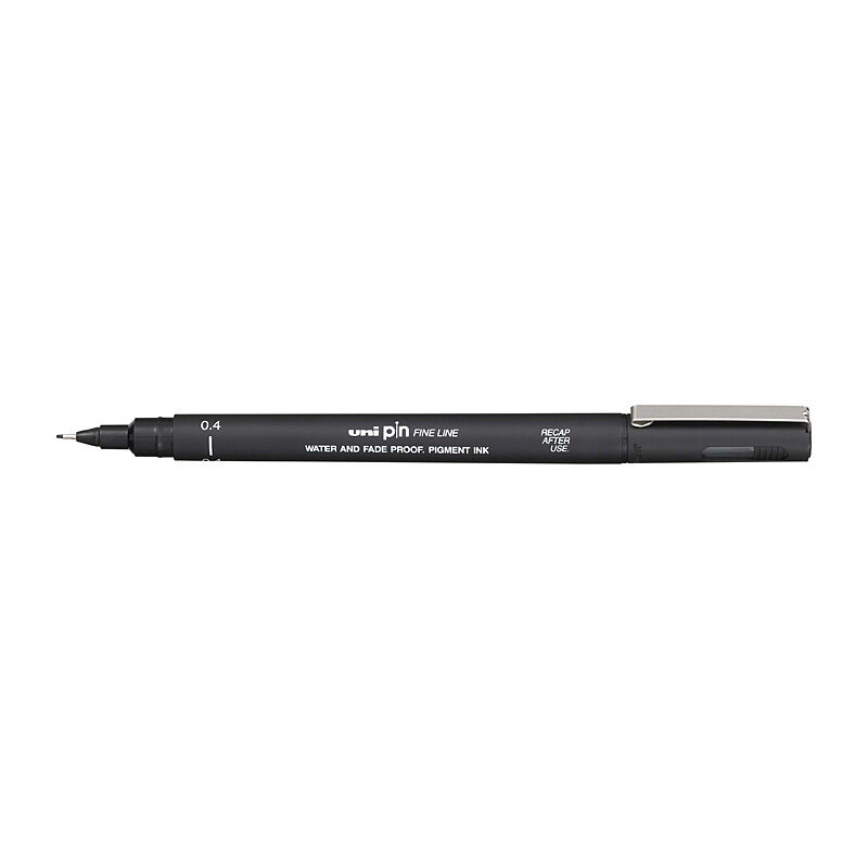 uni Pin FineLiner 0.4 Blk Bx12