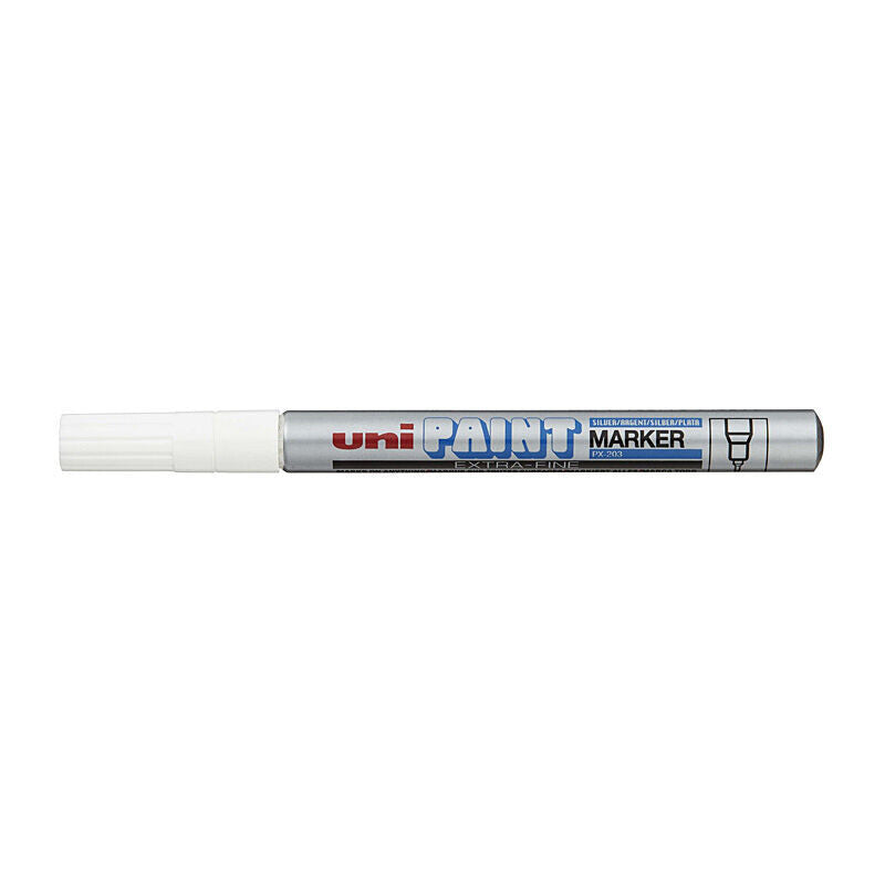 uni Paint Mark XFine Slvr Bx12