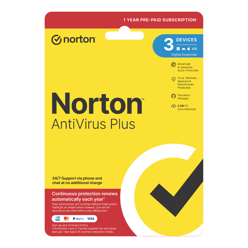 Norton AntiVirus Plus 2G 1U3D
