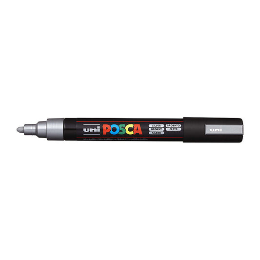 Posca PC-5M Med Blt Paint Slvr